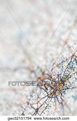 Close-up of a map View Large Photo Image Picture - Close-up of a map. Fotosearch