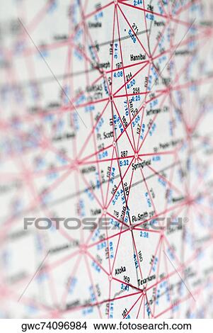 Close-up of a map View Large Photo Image Picture - Close-up of a map. Fotosearch