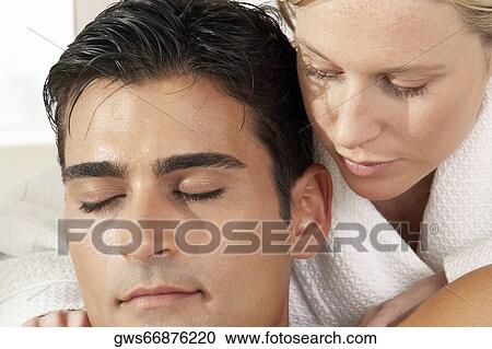 Close-up of a massage therapist with a young man View Large Photo Image Stock Image - Close-up of a massage therapist with a young man. Fotosearch