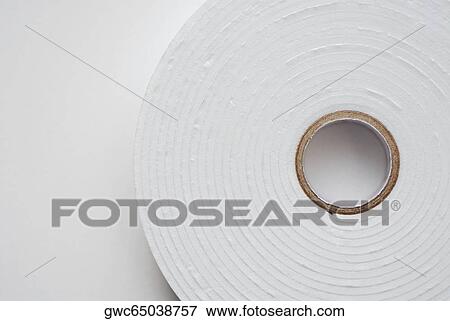 Stock Photo - Close-up of a roll of adhesive tape. Fotosearch