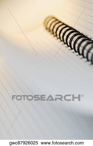 Close-up of a spiral notebook View Large Photo Image Stock Photography - Close-up of a spiral notebook. Fotosearch