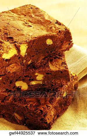 Close-up of a stack of brownies View Large Photo Image Stock Photo - Close-up of a stack of brownies. Fotosearch