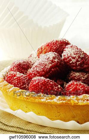 Close-up of a strawberry tart in a plate View Large Photo Image Stock Photo - Close-up of a strawberry tart in a plate. Fotosearch