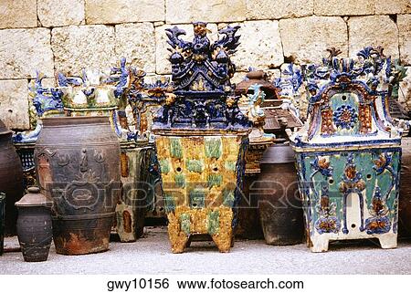 Close-up of ceramic burial urns, Okinawa, Japan View Large Photo Image Stock Photograph - Close-up of ceramic burial urns, Okinawa, Japan. Fotosearch
