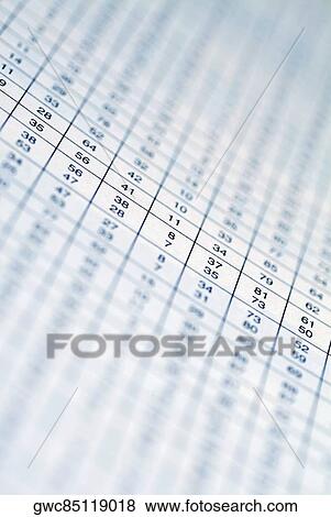 Close-up of data on paper View Large Photo Image Stock Photo - Close-up of data on paper. Fotosearch