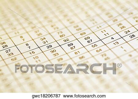 Close-up of numbers on a document View Large Photo Image Stock Photo - Close-up of numbers on a document. Fotosearch
