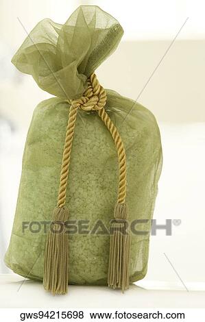Stock Photo - Close-up of pebbles in a bag. Fotosearch