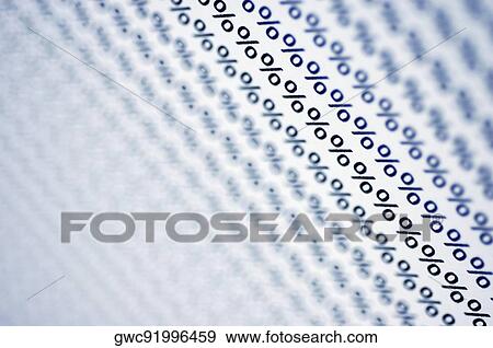 Close-up of percentage signs View Large Photo Image Stock Photo - Close-up of percentage signs. Fotosearch