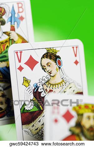 Close-up of playing cards View Large Photo Image Stock Image - Close-up of playing cards. Fotosearch
