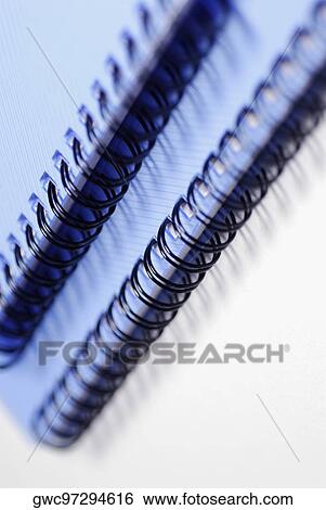 Close-up of two spiral notebooks View Large Photo Image Stock Photograph - Close-up of two spiral notebooks. Fotosearch