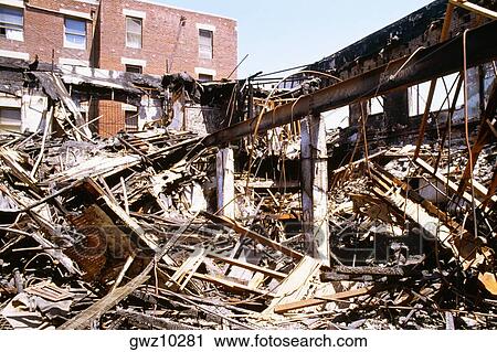 Damaged building, South Los Angeles, Los Angeles, California, USA View Large Photo Image Stock Image - Damaged building, South Los Angeles, Los Angeles, California, USA. Fotosearch