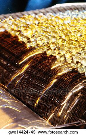 Glass balls on a production line View Large Photo Image Stock Image - Glass balls on a production line. Fotosearch