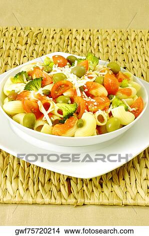 High angle view of a bowl of pasta View Large Photo Image Picture - High angle view of a bowl of pasta. Fotosearch