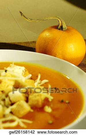 High angle view of a bowl of soup View Large Photo Image Stock Image - High angle view of a bowl of soup. Fotosearch