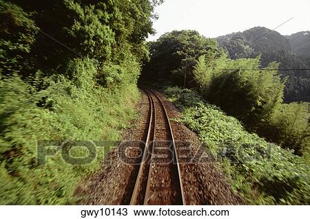 High angle view of a railroad track, Kochi, Shikoku, Japan View Large Photo Image Stock Image - High angle view of a railroad track, Kochi, Shikoku, Japan. Fotosearch