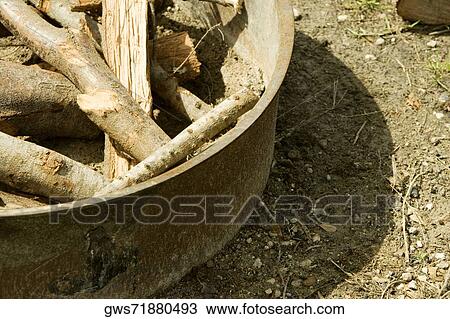 High angle view of logs in a container View Large Photo Image Stock Image - High angle view of logs in a container. Fotosearch