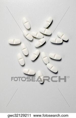 High angle view of pills View Large Photo Image Stock Image - High angle view of pills. Fotosearch
