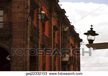 Lantern in front of a building, Mexico View Large Photo Image Stock Image - Lantern in front of a building, Mexico. Fotosearch