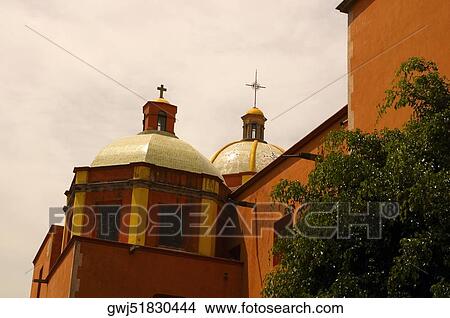 Picture - Low angle view of a church, Mexico. Fotosearch