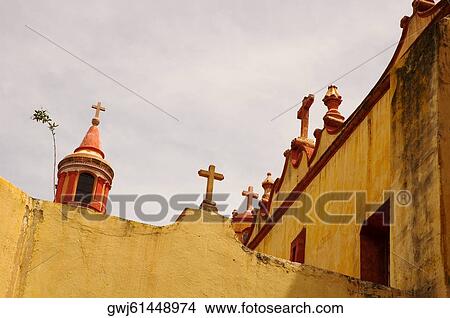 Low angle view of a church, Mexico View Large Photo Image Picture - Low angle view of a church, Mexico. Fotosearch