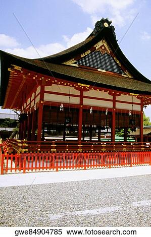 Low angle view of a religious building, Fushimi-Inari Shrine, Kyoto, Japan View Large Photo Image Stock Photography - Low angle view of a religious building, Fushimi-Inari Shrine, Kyoto, Japan. Fotosearch