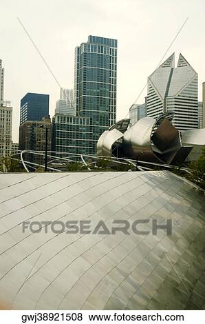 Low angle view of buildings in a city, Chicago, Illinois, USA View Large Photo Image Stock Photo - Low angle view of buildings in a city, Chicago, Illinois, USA. Fotosearch