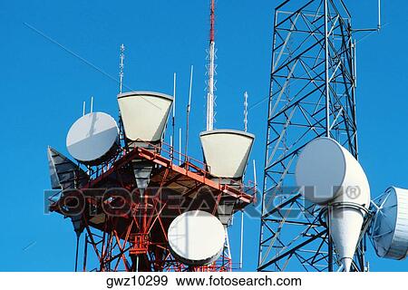 Low angle view of microwave radio towers, Washington DC, USA View Large Photo Image Stock Photo - Low angle view of microwave radio towers, Washington DC, USA. Fotosearch
