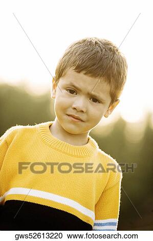 Portrait of a boy thinking View Large Photo Image Stock Image - Portrait of a boy thinking. Fotosearch