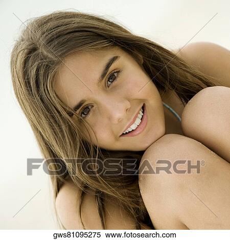 Portrait of a girl smiling View Large Photo Image Stock Photography - Portrait of a girl smiling. Fotosearch
