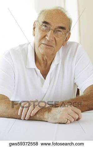 Portrait of a senior man thinking View Large Photo Image Stock Photo - Portrait of a senior man thinking. Fotosearch