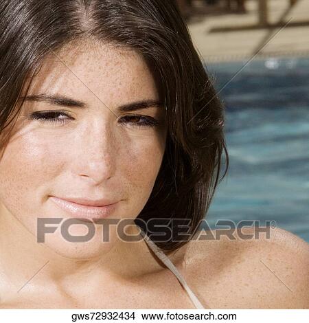 Picture - Portrait of a young woman. Fotosearch