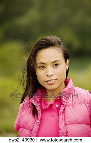 Portrait of a young woman View Large Photo Image Stock Image - Portrait of a young woman. Fotosearch