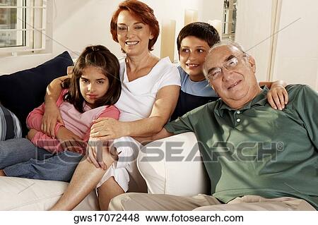 Portrait of grandparents and their grandchildren View Large Photo Image Stock Photo - Portrait of grandparents and their grandchildren. Fotosearch