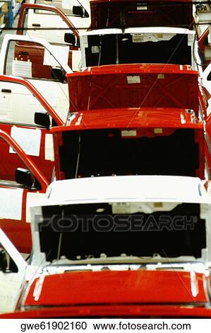 Row of cars in a production line, Smyrna, Tennessee, USA View Large Photo Image Stock Image - Row of cars in a production line, Smyrna, Tennessee, USA. Fotosearch
