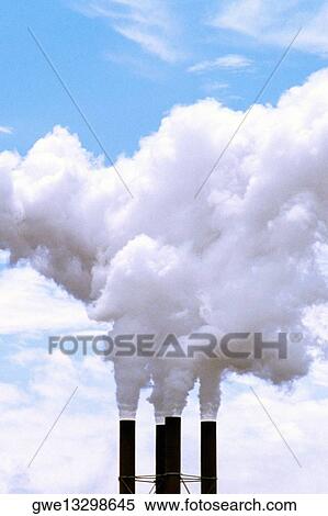 Smoke emitting from a smoke stack, North Benol, Oregon, USA View Large Photo Image Stock Photography - Smoke emitting from a smoke stack, North Benol, Oregon, USA. Fotosearch