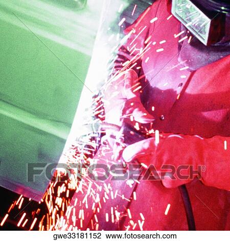 Welder welding a car door, Delaware, New York City, New York State, USA View Large Photo Image Stock Image - Welder welding a car door, Delaware, New York City, New York State, USA. Fotosearch
