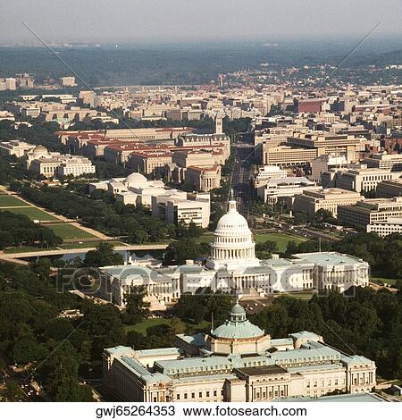 Aerial view of a government building, Capitol Building, Library Of Congress, Washington DC, USA View Large Photo Image Stock Image - Aerial view of a government building, Capitol Building, Library Of Congress, Washington DC, USA. Fotosearch