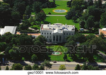 Aerial view of a government building, White House, Washington DC, USA View Large Photo Image Stock Image - Aerial view of a government building, White House, Washington DC, USA. Fotosearch