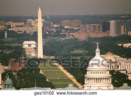 Aerial view of a government building, Capitol Building, Washington Monument, Washington DC, USA View Large Photo Image Stock Image - Aerial view of a government building, Capitol Building, Washington Monument, Washington DC, USA. Fotosearch