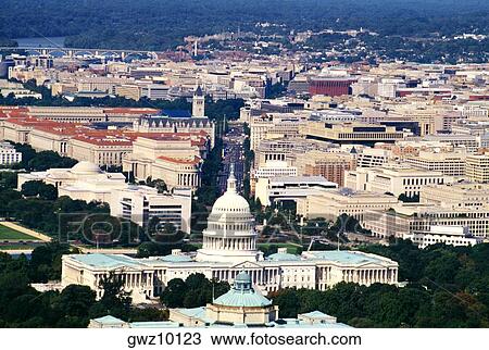 Aerial view of a government building, Capitol Building, Washington DC, USA View Large Photo Image Stock Image - Aerial view of a government building, Capitol Building, Washington DC, USA. Fotosearch