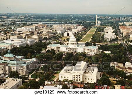 Aerial view of a government building, Washington DC, USA View Large Photo Image Stock Photo - Aerial view of a government building, Washington DC, USA. Fotosearch