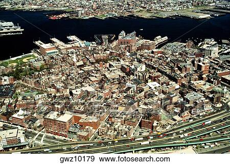 Aerial view of Boston, MA View Large Photo Image Stock Photo - Aerial view of Boston, MA. Fotosearch