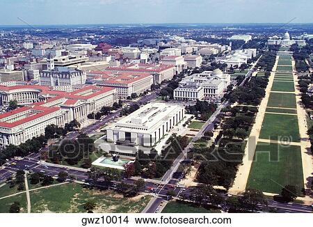 Aerial view of buildings in a city, Washington DC, USA View Large Photo Image Picture - Aerial view of buildings in a city, Washington DC, USA. Fotosearch