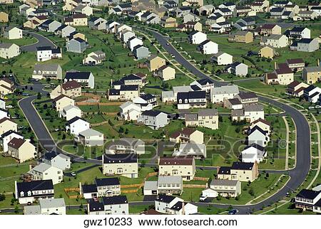 Aerial view of Housing in Maryland View Large Photo Image Stock Image - Aerial view of Housing in Maryland. Fotosearch