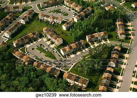 Aerial view of housing in Maryland View Large Photo Image Stock Photo - Aerial view of housing in Maryland. Fotosearch