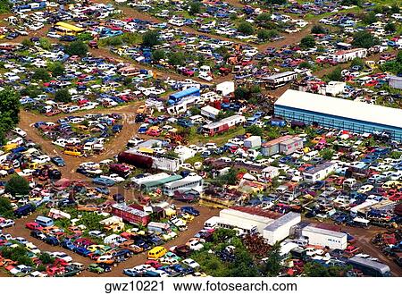 Aerial view of junk cars near Upper Black Eddy, PA View Large Photo Image Stock Image - Aerial view of junk cars near Upper Black Eddy, PA. Fotosearch