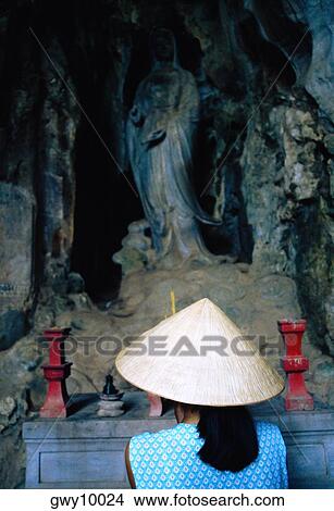 Cave temple, Marble Mountain, Danag, Vietnam View Large Photo Image Picture - Cave temple, Marble Mountain, Danag, Vietnam. Fotosearch