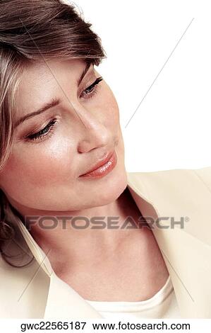 Close-up of a businesswoman smiling View Large Photo Image Stock Photo - Close-up of a businesswoman smiling. Fotosearch