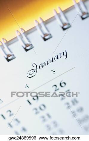 Stock Photograph - Close-up of a calendar. Fotosearch