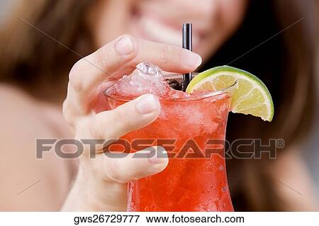 Stock Photo - Close-up of a cocktail. Fotosearch